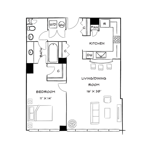 Furnished Diagram