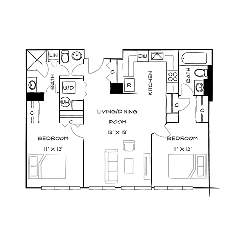 Furnished Diagram